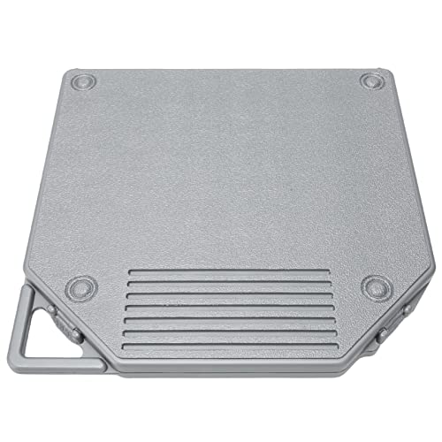 Caja de almacenamiento de cinta de 10 pulgadas portátil con apertura y protección total en gris 7