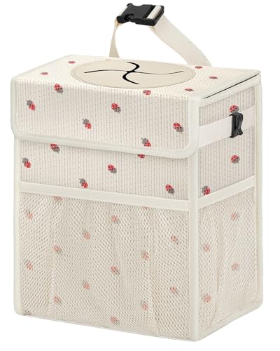 HORJONES Corduroy Car Trash Can