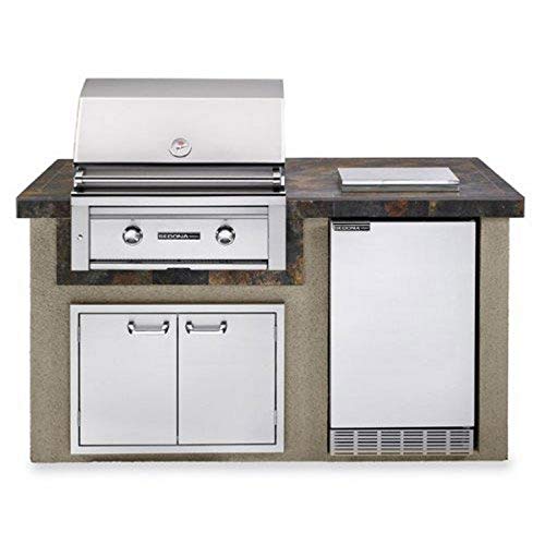 Lynx L1500G Sedona BBQ Island with 30-Inch Propane Gas Grill, Falcon Gray