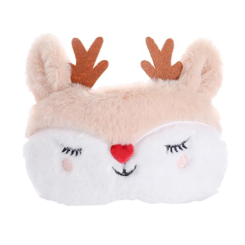Beaupretty 1個 スリープ cutegk headband plush plush 調整可能な 枕カバー 耳栓 ぬいぐるみアイカバー 繊細な眼帯