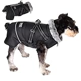 Veste chaude pour chien, manteaux pour temps froid,Vêtements réfléchissants pour chiens en - Costume de chien réglable, vêtements imperméables et coupe-vent pour animaux de compagnie pour l'automne et