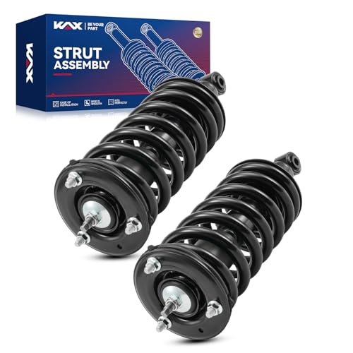 KAX Front Struts Shocks Absorber 171358 2PCS Fit For TITAN 2004-2015,TITAN 2017-2022 Complete Struts with Coil Spring Assembly,Quick Suspension Loaded Struts,Amortiguadores Delanteros