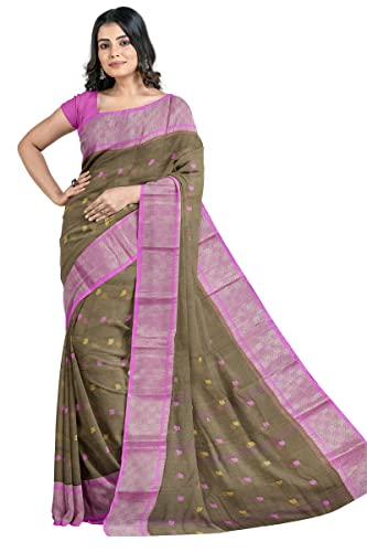 Image of Woven Tangail Pure Cotton Saree