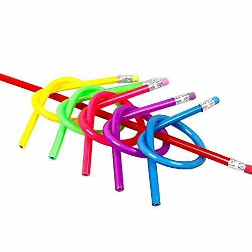 Preisvergleich Produktbild 10 Stück, weich, flexibel, biegsam Magic Bleistifte, gebogen, für Kinder, Schule Ausrüstung