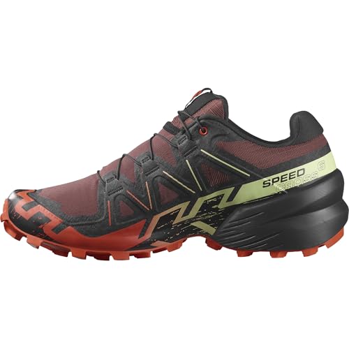Image of Salomon Mens Speedcross 6 Rum Raisin /Cherry Tomato /Cognac 10.5 Medium