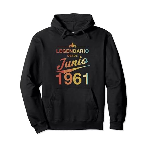 60 cumpleaños Nacido en junio de 1961 Vintage 60 años Retro Sudadera con Capucha