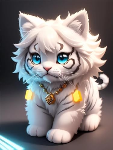 Artisanat Strass Painting Petit Tigre 5D, le kit de loisirs créatifs à offrir