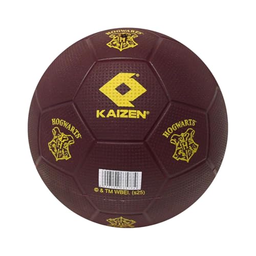 Image of KAIZEN HP RTM Size-3 PVC Balls for Kids | Roto Moulded Maroon Ball with Hogwarts Logo | Soft Touch & Durable | Indoor Outdoor Play Ball for Boys & Girls
