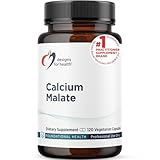 Designs for Health Calcium Malate - 500mg Calcium Malate Chelate + Vitamin D (D3) Bone Support Supplement for Women + Men - Non-GMO (120 Capsules)