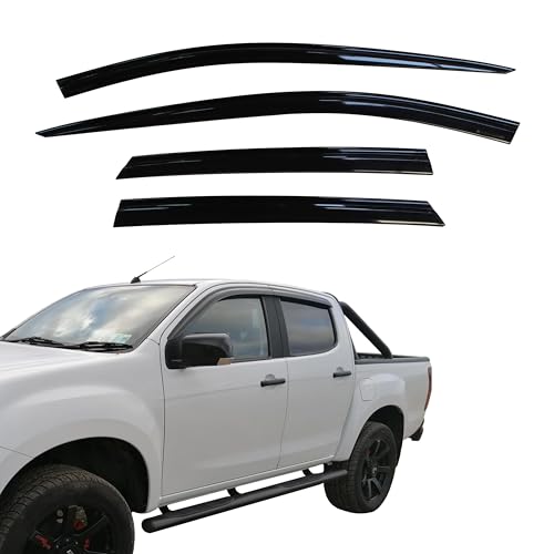 AUTO CLOVER Wind Deflectors Set for Isuzu D-Max 2012-2020 (4 pieces)