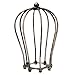 dDanke Retro Iron Wire Bulb Cage Lamp Guard 80x115x170mm Industrial Pendant Light Cover (Brown)