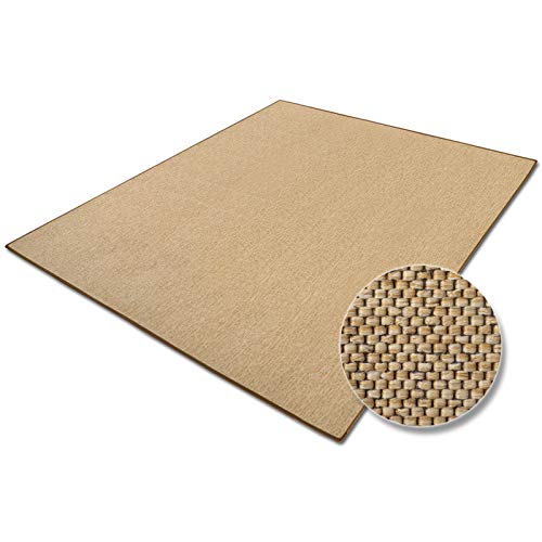 casa pura Tapis de Salon Nature Effet sisal | Polypropylene + Coton | Chambre, Couloir | 7 Couleurs et 7 Tailles - Sabang, 80x150cm