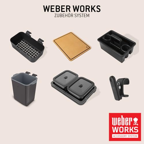 Weber Spirit E-210 Gasgrill, 2 Brenner, 51 x 46 cm Grillfläche, Warmhalterost, Deckelthermometer, 2 Räder - Schwarz/Silber (1500833)