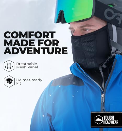 Tough Headwear BFM-122 Half Ski Mask For Men & Women, Winter Face Mask For Cold Weather, Half Balaclava Neck Gaiter Warmer thumb #3