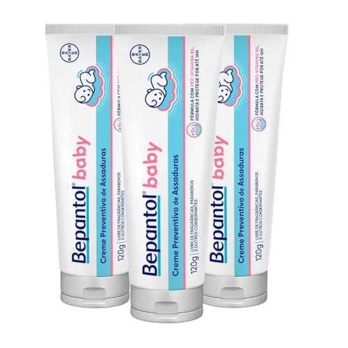 Bepantol Kit com 3 Cremes Pomada de Assadura 120gr Cada.