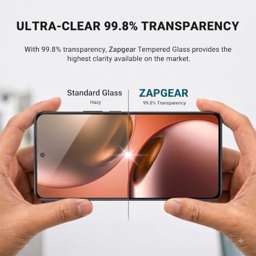 Image of Tempered Glass for Realme GT 7 and GT 7T | 9H Hardness Screen Protector | HD Clear | Bubble Free Installation | Anti Scratch | Oleophobic Coating | Case Friendly