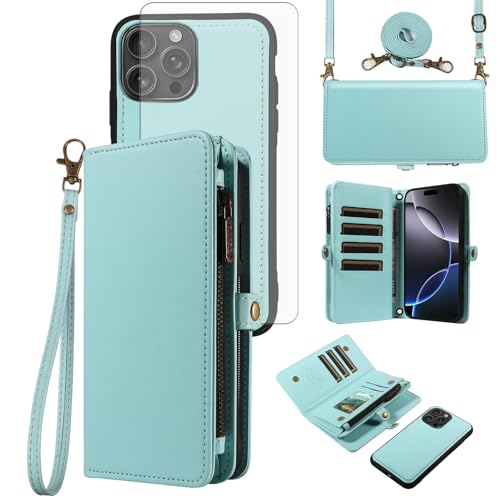 Coque iPhone 16 Pro Max Asuwish verte, idéale pour sécuriser votre smartphone en voyage