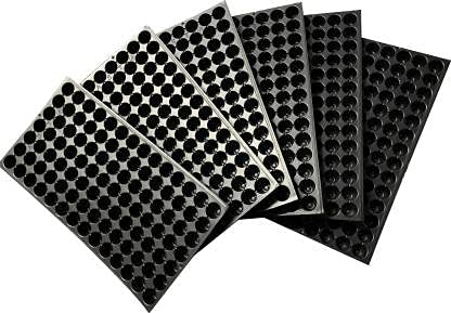 coiroot Seedling Pro Tray with 98 Cavity Hole (Black, 5)
