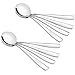 HOMMP 16-Piece Soup Spoons, Round Stainless Steel Bouillon Spoons