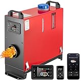 Calentador diésel portátil de 2024 8KW todo en uno con control por aplicación Bluetooth, 12 V-24 V, bajo nivel de ruido, control remoto, monitor LCD, calentamiento rápido, descongelación y desempaña