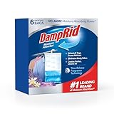 DampRid Lavender Vanilla Hanging Moisture Absorber, 15.4 oz., 6 Pack - Eliminates Musty Odors for Fresher, Cleaner Air, Ideal Moisture Absorbers for Closet, 10% More Moisture Absorbing Power*