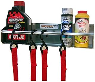 Pit Posse 465 Garage/Trailer Storage Organizer - Tie-Down Hangers - Aluminum Rack Holder