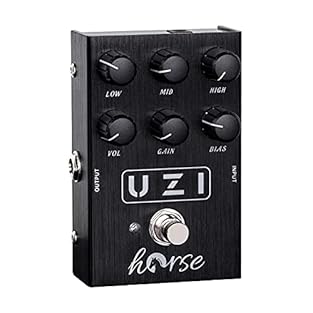 This UZI distortion pedal, designed for heavy metal, it's characterized by High-Gain. with a "BIAS" knob, switches easily between American Distortion and British Distortion. "GAIN" Knob and "VOLUME" Knob, both are of dynamic balance, adjust the "GAIN...