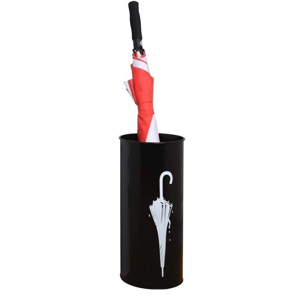 Porte-parapluie seau de stockage noir pour ranger balisages et grands parapluies