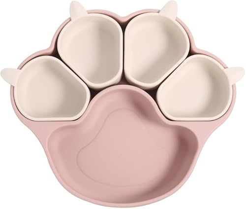 Xiraivke赤ちゃん動物猫の爪シリコーン取り外し可能なフードボウル吸盤吸盤食品