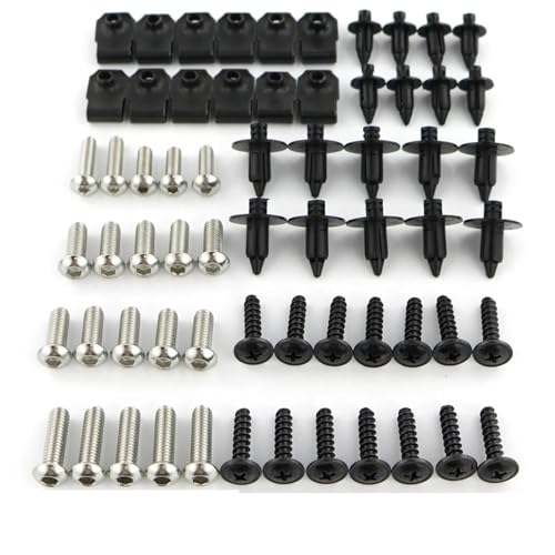 Écrous de vitesse TMAX 530 kit complet de boulons de carénage argent