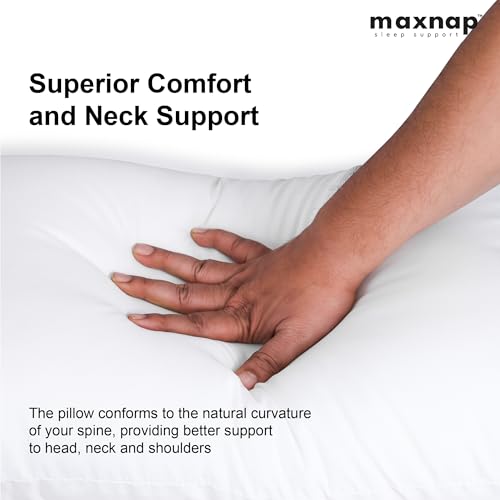 Image of Fresh Comfort Pillow | Sleeping Pillow | Bed Pillow | (17x27) inches | (43x69) cm | Made of Hollow Polyester Fiber | Swiss Cotton Fabric | Pillow Set of 1