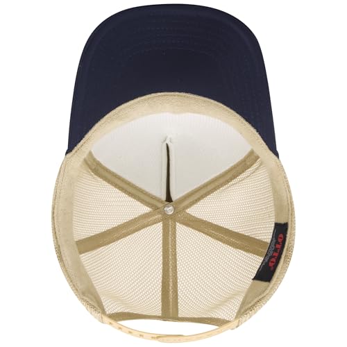 Image of OTTO Polyester Foam Front 5 Panel High Crown Mesh Back Trucker Hats in 97, Bulk, Wholesale