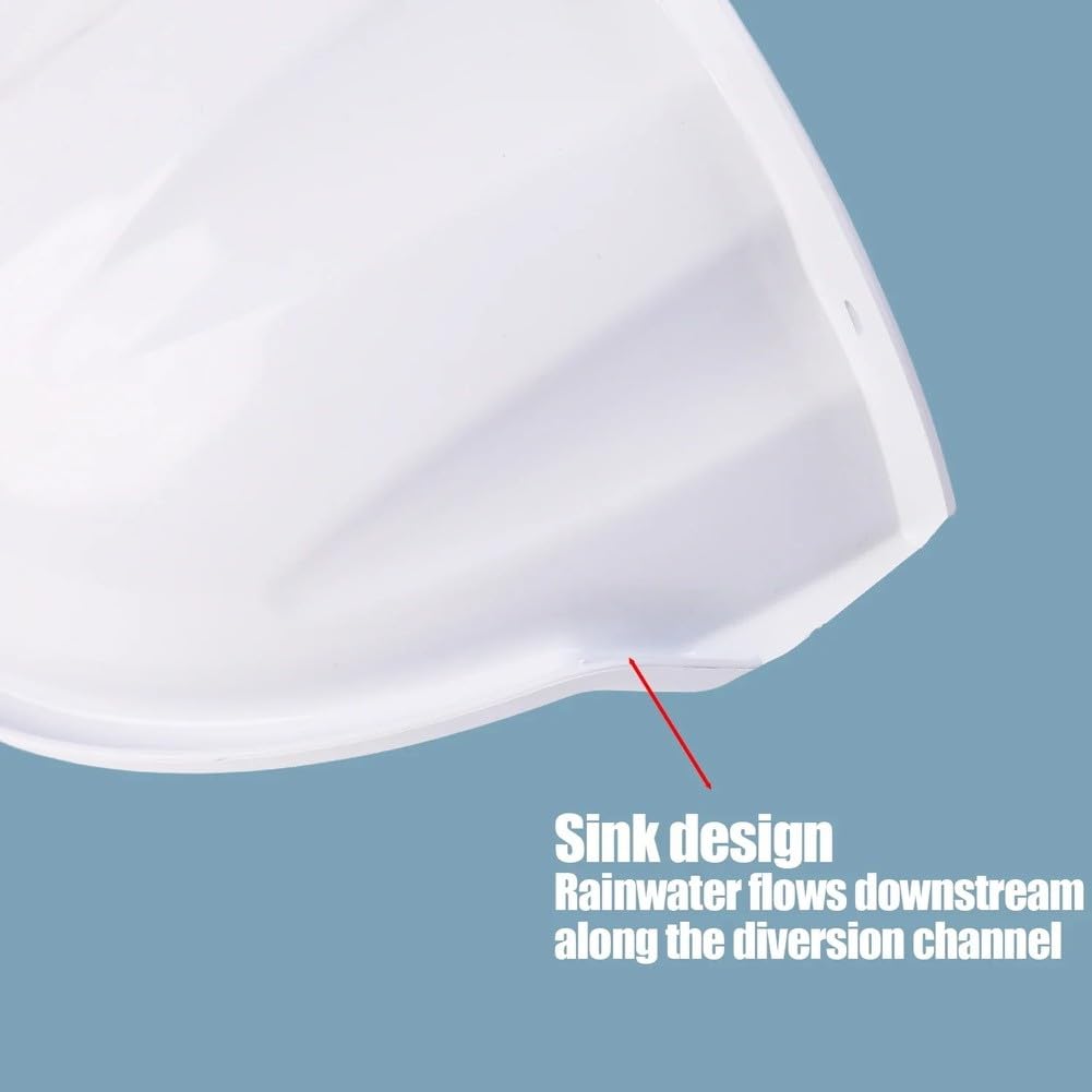 Housse de protection imperméable et résistante aux intempéries en ABS pour caméra de sécurité CCTV Blanc