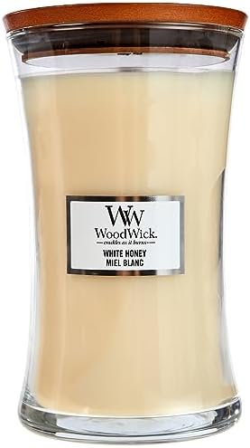 Woodwick White Honey Świeca Zapachowa, L