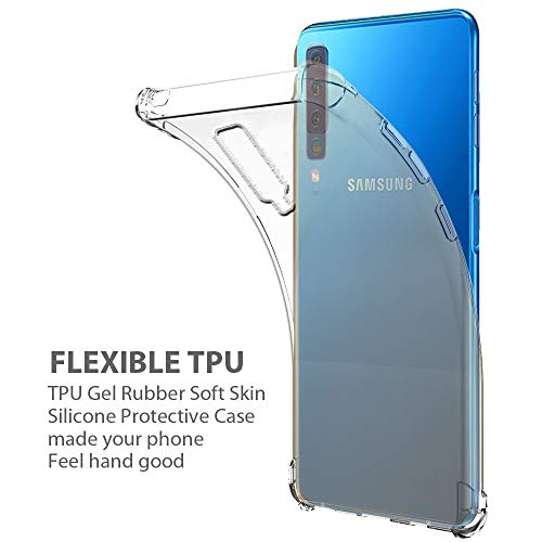 Zeking Design For Galaxy A9/ A9S/A9 Star Pro 2018 Case, Crystal Clear Flexible Tpu Silicone With Four Corner Bumper Protective Case Cover Compatible For Samsung Galaxy A9 (2018) (Transparent) #TOP1