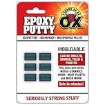 Zopper Epoxy Putty for Leak Repair Waterproof Multipurpose Mouldable Hard and Fast Fills for Quick Fixes Solvent Wood, Metal, Ceramic, Plastic Sets Steel Hard in 10 Minutes (Set of 6)