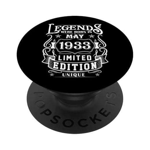 Cumpleaños Mayo 1933 Edición Limitada Regalo Legend May PopSockets PopGrip Intercambiable