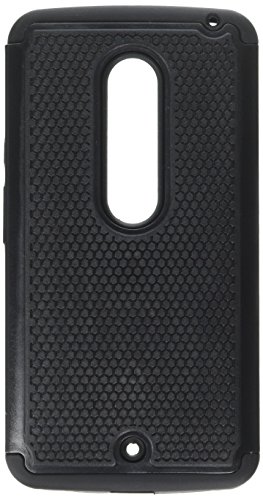 Droid Maxx 2 Case, LK [Shock Absorption] Drop Protection Hybrid Dual Layer Armor Defender Protective Case Cover for Motorola Droid Maxx 2 (Black)