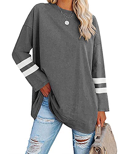 T-shirt d'été léger couleur anthracite pour vos sorties de vacances en XXL