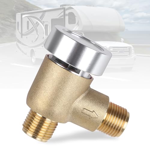 Image of Upgraded Brass RV Vacuum Breaker Check Valve, Replace Leaking Vacuum Breaker on Black Tank Flush Valve for RV Camper Trailer Flusher, b&b Model 571 Check Valve Replace Leaking Vacuum Breaker