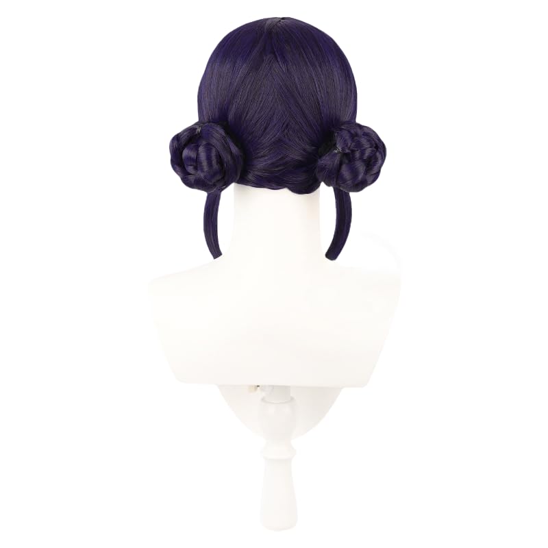 Topcosplay Female Deep Purple Anime Cosplay Wig Halloween Carnival Party Wig - Image 4