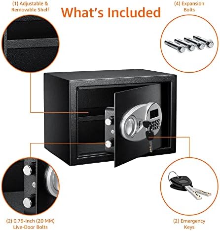 Amazon Basics Security Safe 14 L - Black
