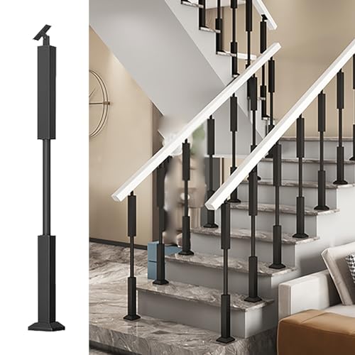 Poteaux de balustres d'escalier pour corriger une pente avec support réglable