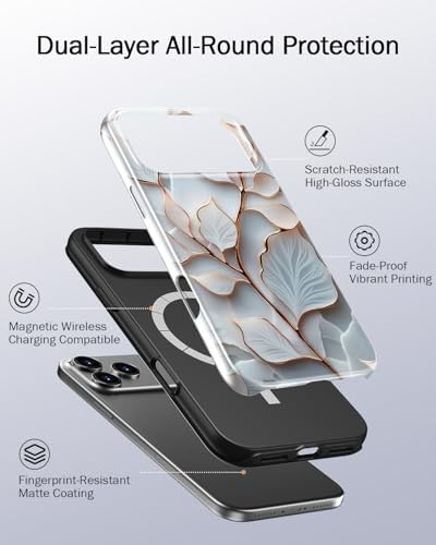 LUMARKE Cute Chic Case for iPhone 17 Pro,Wireless Charging Compatible - 1