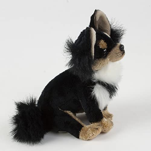 Teddys Rothenburg Kuscheltier Chihuahua 15 cm sitzend schwarz Hund