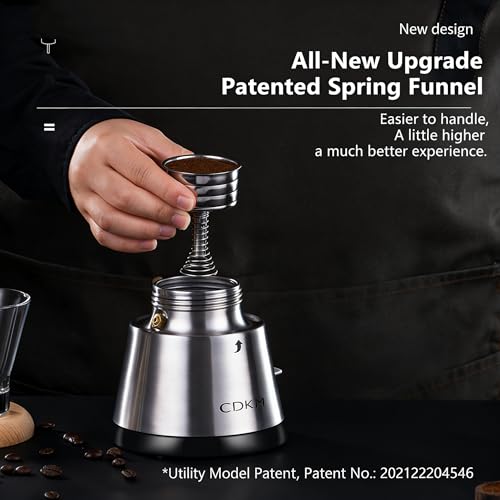 Image of Electric Moka pot, 3 /6 Cup Italian Espresso Maker, automatic power-off coffee maker, Glass Top Automatic Coffee Brewer, Full automatic coffee machine, Italian flavor, safe (340ml) | Borosilicate Glass Coffee Machine, Automatic Power Off,Espresso Machine,3 /6 Cups,Easy and Secure