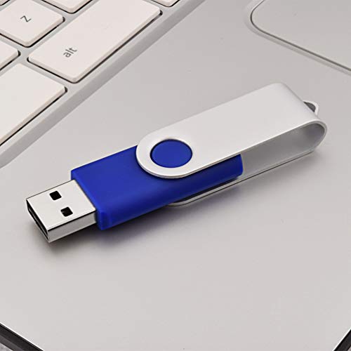 Image of KOOTION 32 GB USB Flash Drive 32 gb Flash Drive 10 Pack Thumb Drive Memory Stick Pen Drive Keychain Design Blue