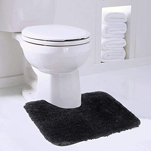 Bring Comfort and Style to Your Bathroom with a Black Contour Bath Rug