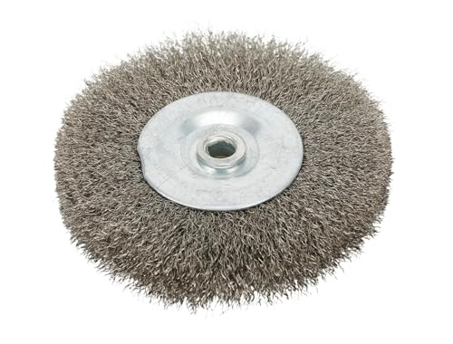 Brosse circulaire d'ébavurage en acier inoxydable de 3 pouces pour touret meuleuse Alésage 13mm