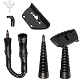 MiKoSoRu Steam Cleaner Attachments 6-Piece Set, Only Compatible EM-302 Steam Cleaner, Include: Funnel, Straight Nozzle, Extension Hose, Window Squeegee, Bent Nozzle, Ironing Brush